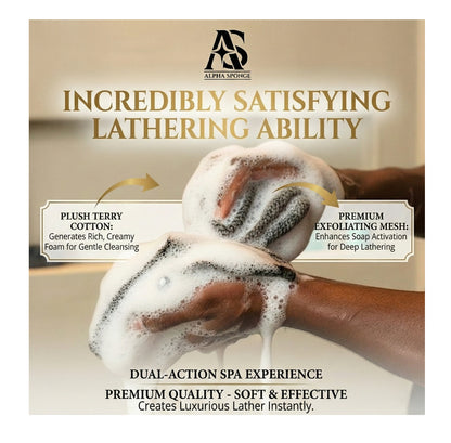 2 Pack Alpha Sponge Luxury Exfoliation Cloths