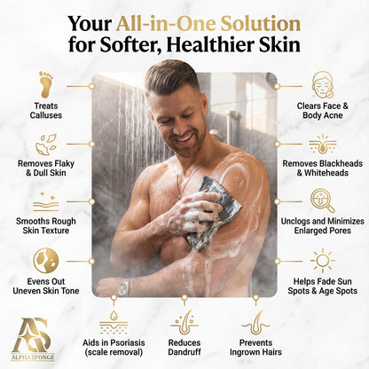 2 Pack Alpha Sponge Luxury Exfoliation Cloths