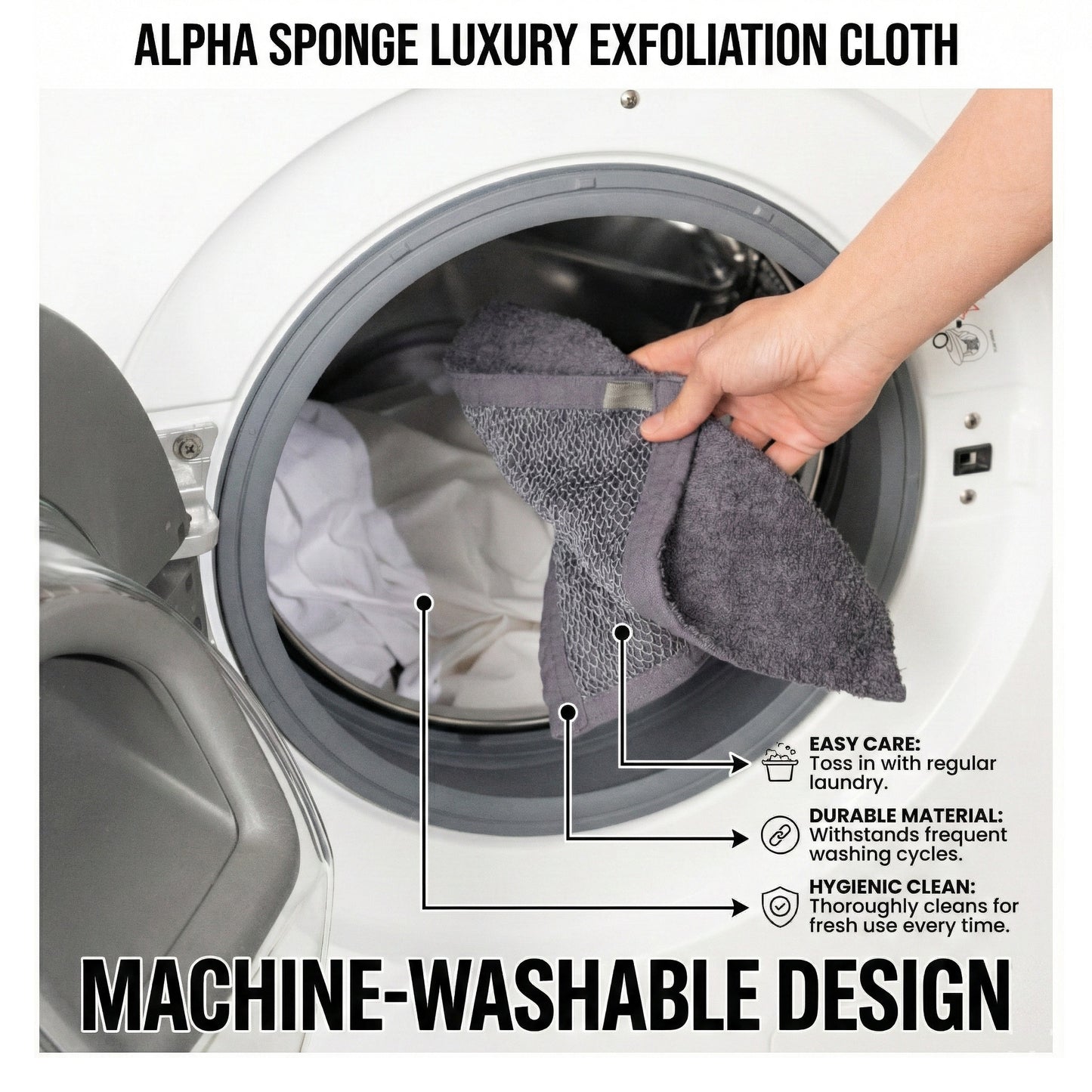 Alpha Sponge Premium Exfoliation Cloth